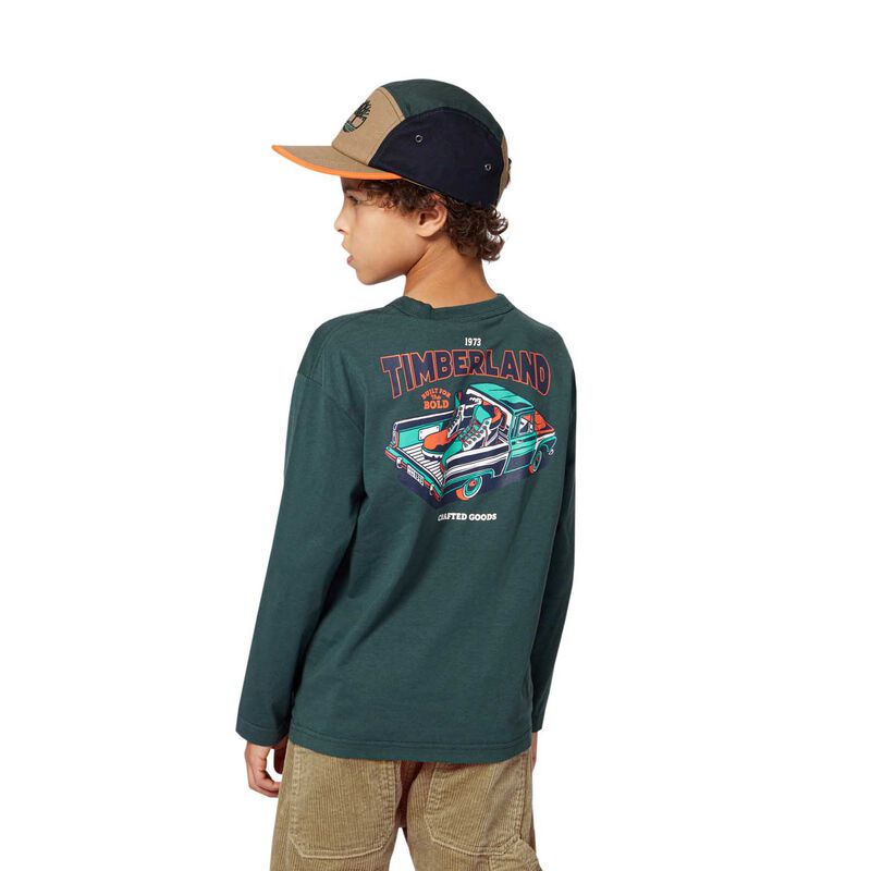 Timberland LS Two Print Tee 8Y-10Y image number 1